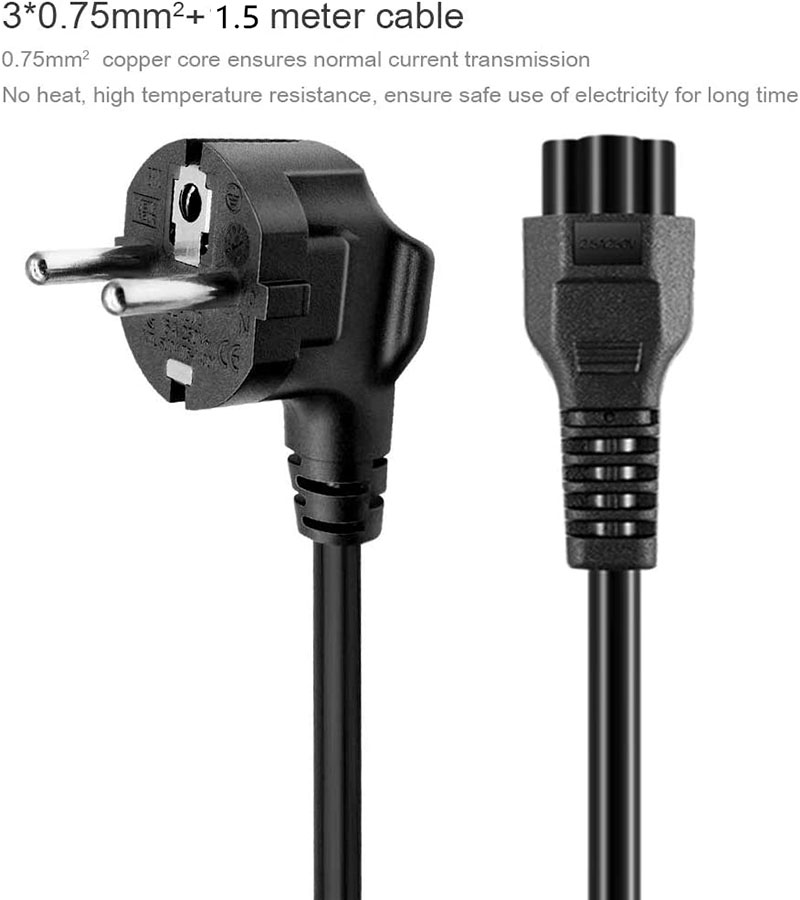 1.5M EU Universal Laptop 3-pin - Cable Lock Laptop avaliação e preço