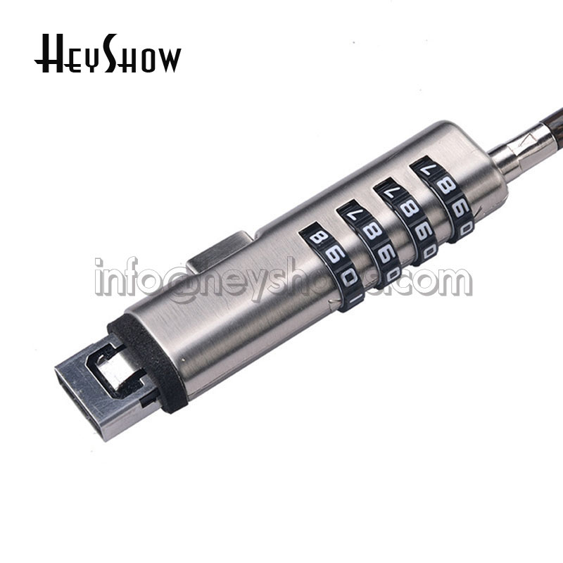 4-Digit Password Protected USB - Cable Lock Laptop avaliação e preço