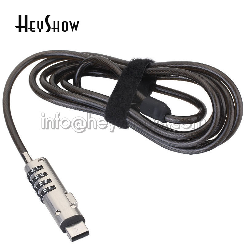 4-Digit Password Protected USB - Cable Lock Laptop avaliação e preço